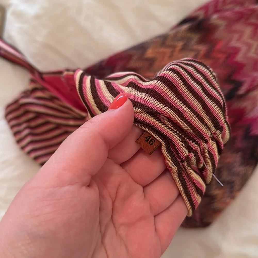Missoni Zig Zag dress - pink, red, brown tones - Picture 6 of 7